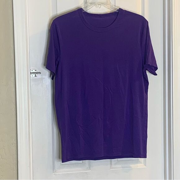 Lululemon Fast and Free Short Sleeve Shirt Petrol Purple Size Large - Picture 3 of 7